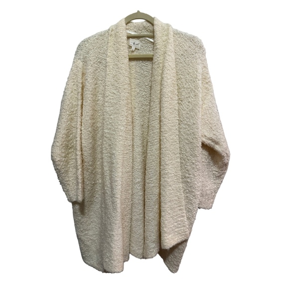 Lou & Grey Sweaters - LOFT - Lou & Grey - oversized raglan sleeve open front cardigan - cream - Size L